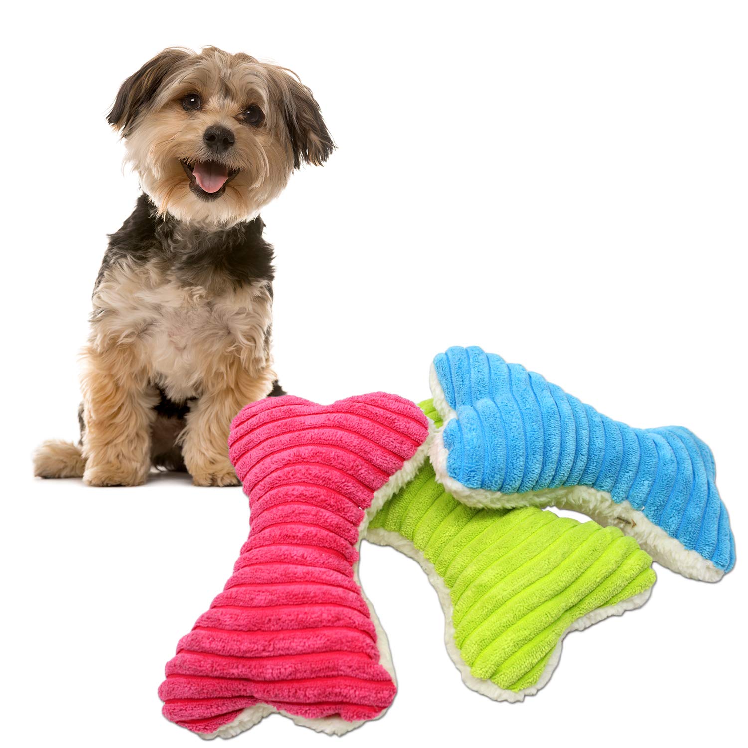 plush bone shaped dog toy
