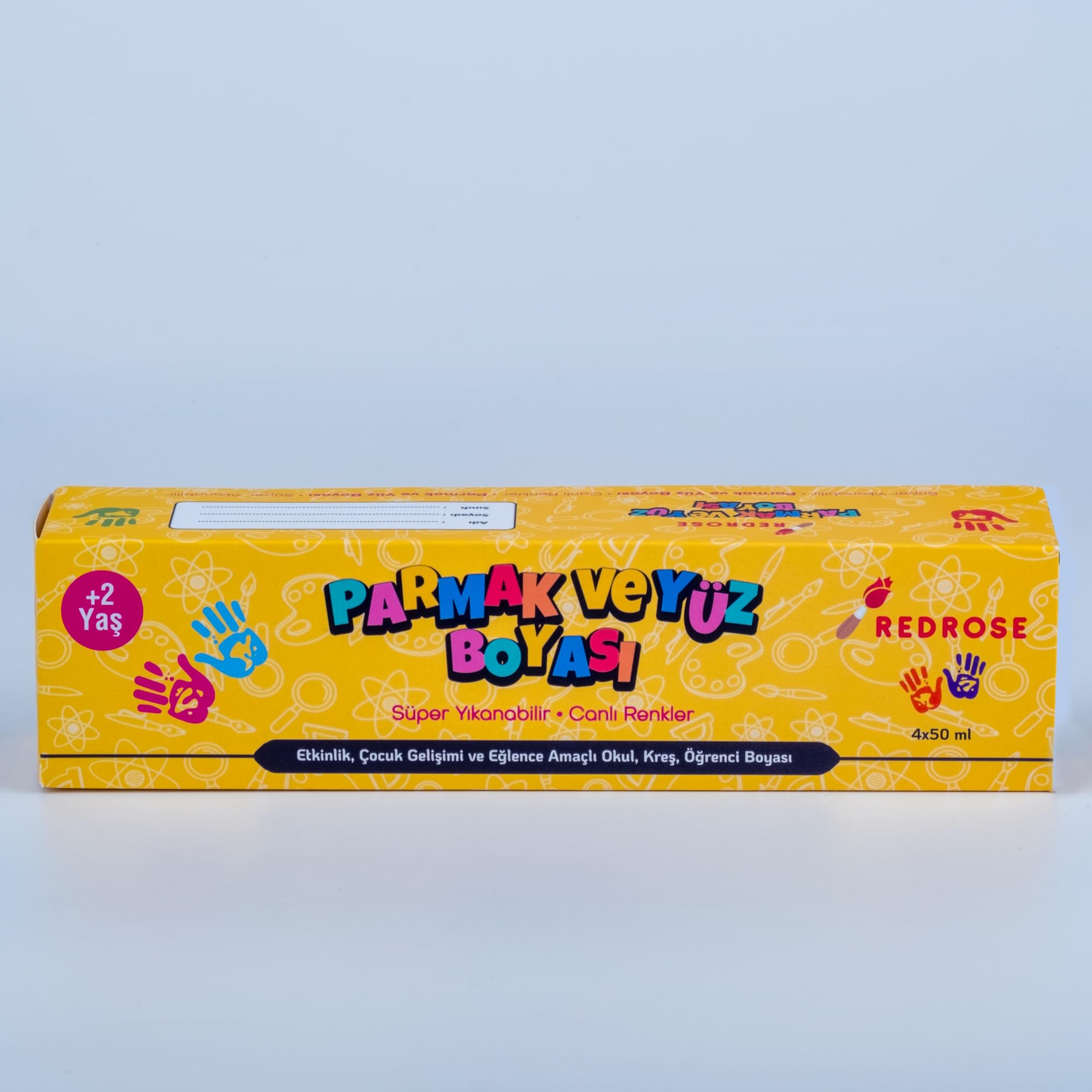 Red Rose Süper Yıkanabilir Parmak Boyası 4x60 gr