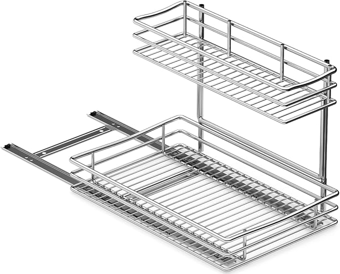 VyGrow Pull Out Organizer, 2 Tier Under Sink