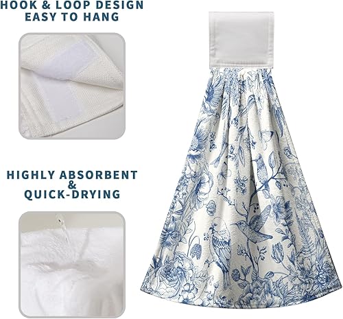 Miniatura 6 de Juego de 2 toallas de mano colgantes con diseño de gnomos de otoño, diseño de girasol, hojas de arce, calabazas, con lazo, toallas de baño de otoño