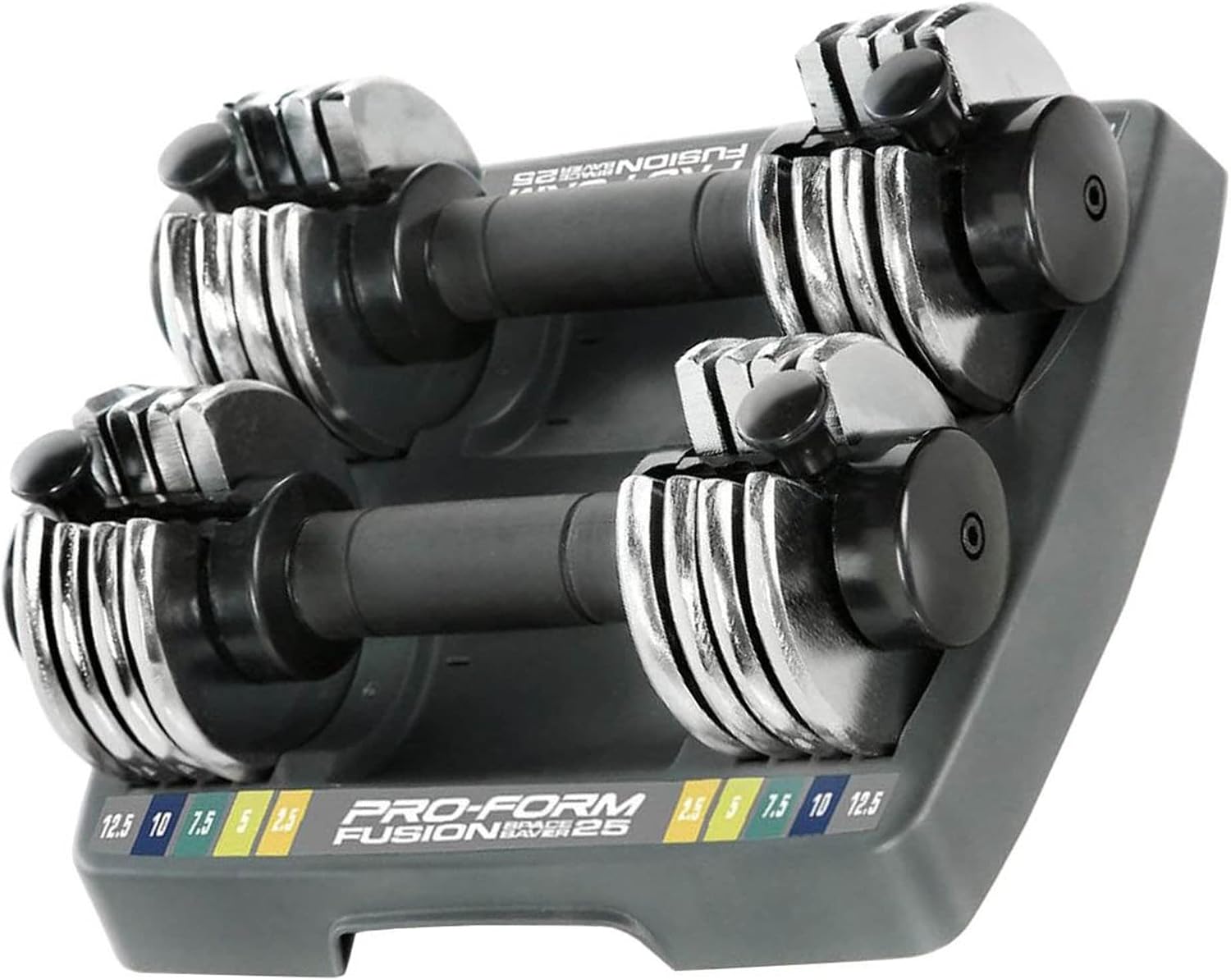 ProForm SpaceSaver Dumbbell (25 Double),Black