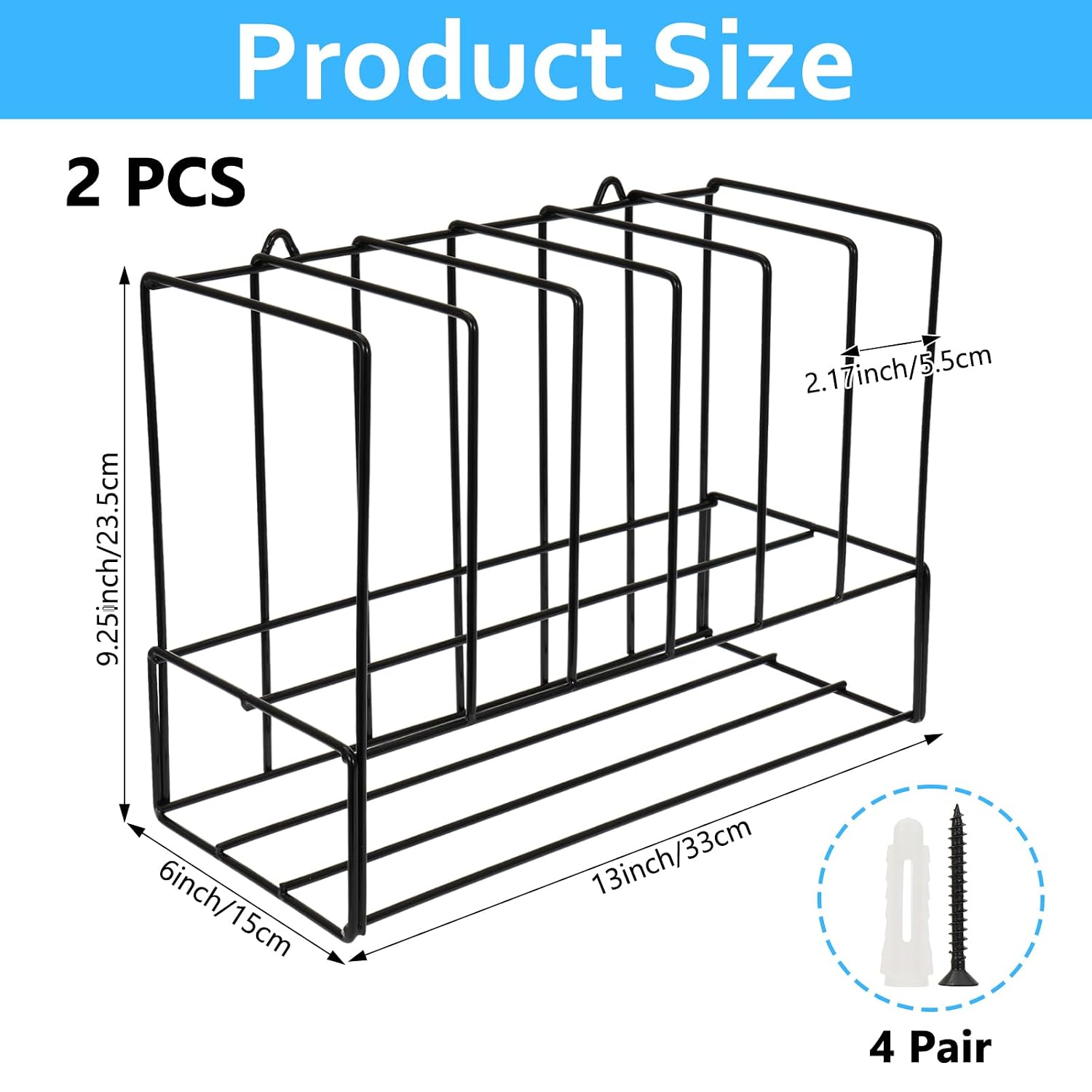 2 PCS Hair Color Organizer for Salon Storage Rack Wall Mounted Hair Color Racks for Salon Cabinet Hairs Dye Tube Storage Display Rack for Stylists Spa Beauty Home