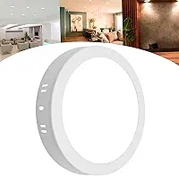 Painel Plafon 25w Led Redondo Teto Sobrepor Luz Forte (Branco Neutro)