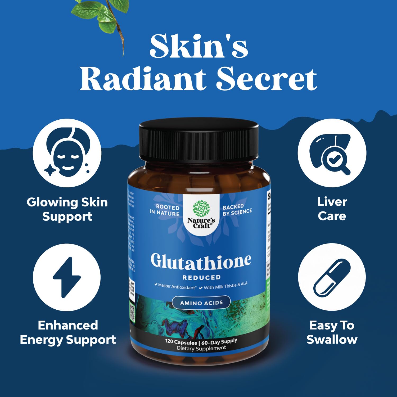 milk thistle glutathione pubmed 21st Century 500mg Reduced  Antioxidant & Liver Support with Thistle, Alpha Lipoic Acid, 120-Day Supply, Vegetarian Capsules, Non-GMO : Health & Household Reduced Glutathione Supplement with Milk