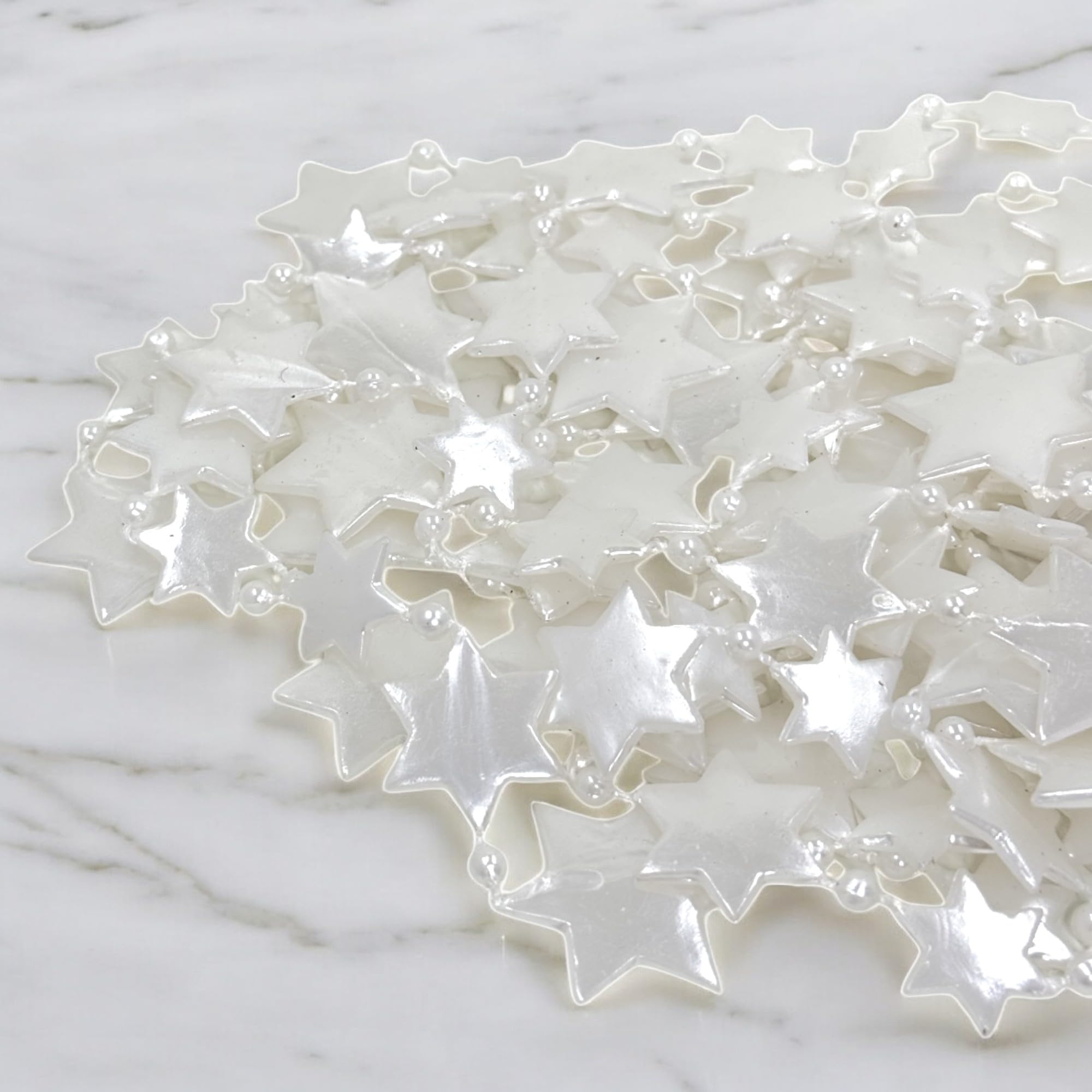 Ghirlanda Di Perle Dorate - 8 Metri Decorativi Per Natale, Matrimoni E Tavole Eleganti - Foto 9