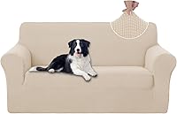 Vista 19 de U-NICE HOME Funda para sofá biplaza elástica, cubierta para sofá, funda para sillón, protector de muebles para sofá con 2 cojines, funda para sofá