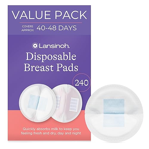 Lansinoh Almohadillas desechables de lactancia para lactancia materna 60 unidades paquete de 4 Lansinoh Almohadillas desechables de lactancia para lactancia materna 60 unidades paquete de 4
