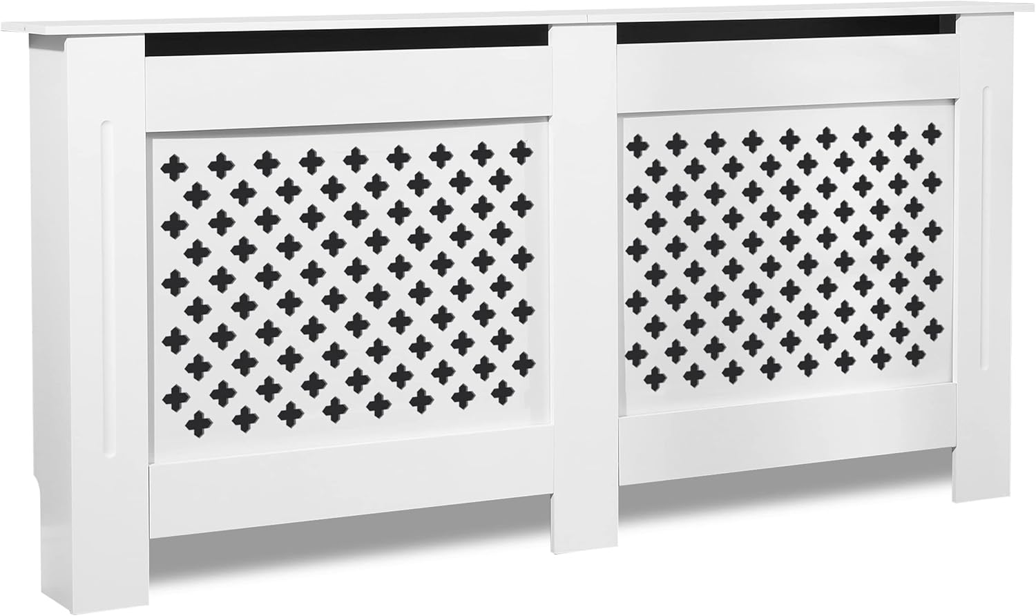 Blisswood Oxford Radiator Cover White, Extra Large Radiator Cover