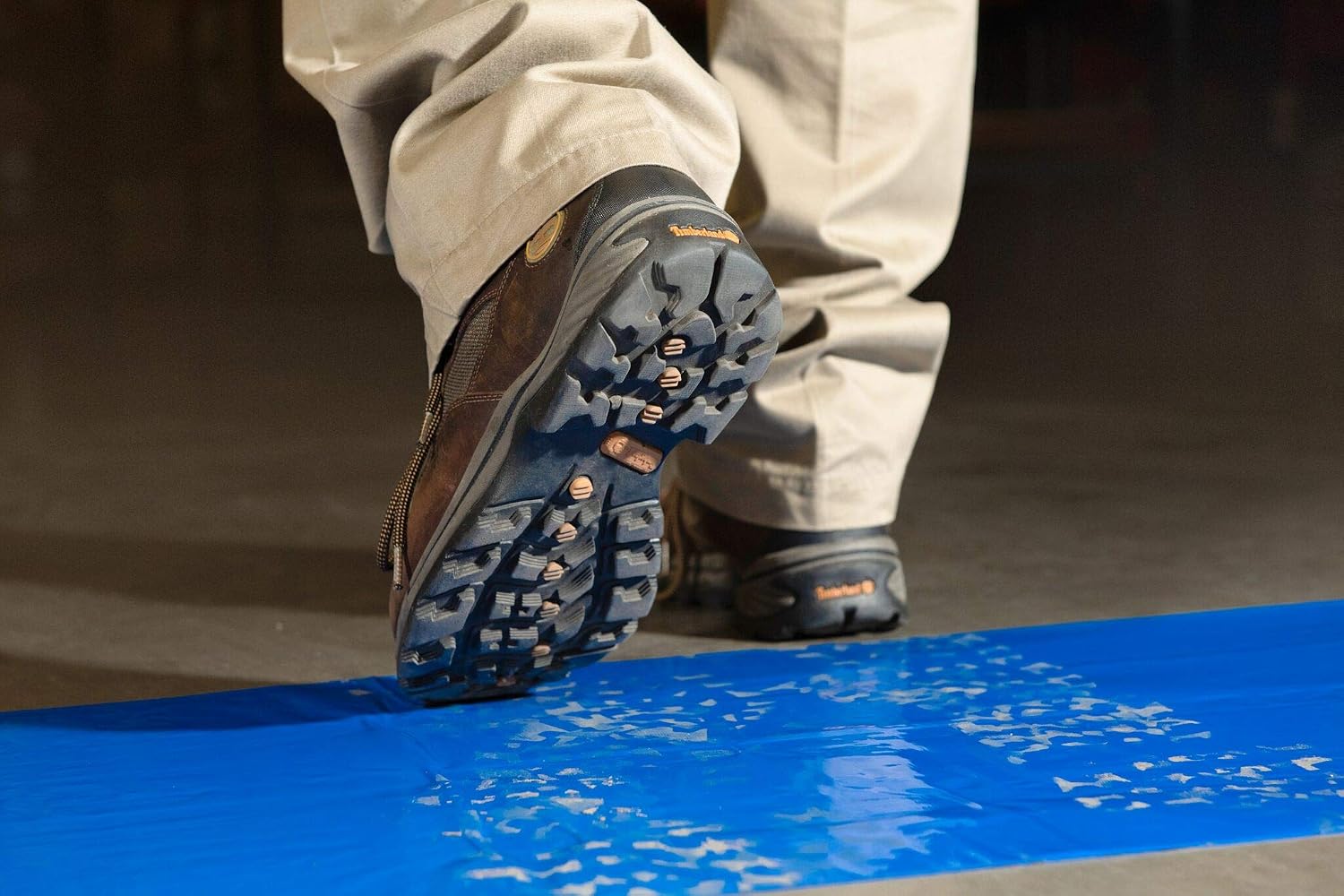 Professional Grade Sticky Floor Protection Mats [ Blue Tacky Adhesive Film] Removes Dust, Dirt & Small Debris from Shoes or Boots | Pack of 4 Pads, 30 Sheets per Pad (24" x 30" inches)