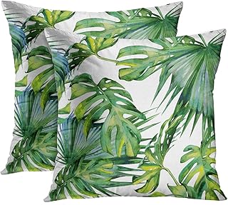 leaf print pillows