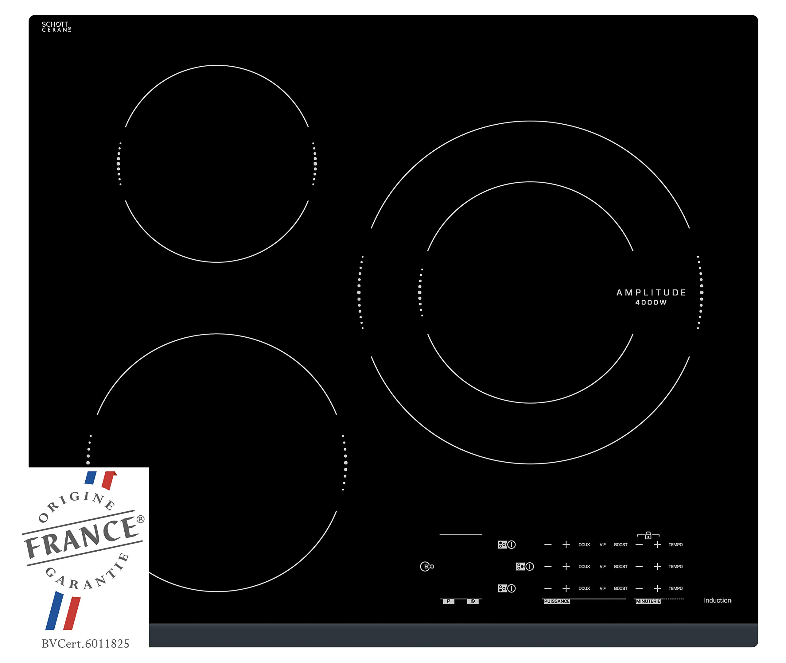 Bosch Serie 6 PXJ651FC1E Hobs Negro Integrado Con Placa De Inducción 3