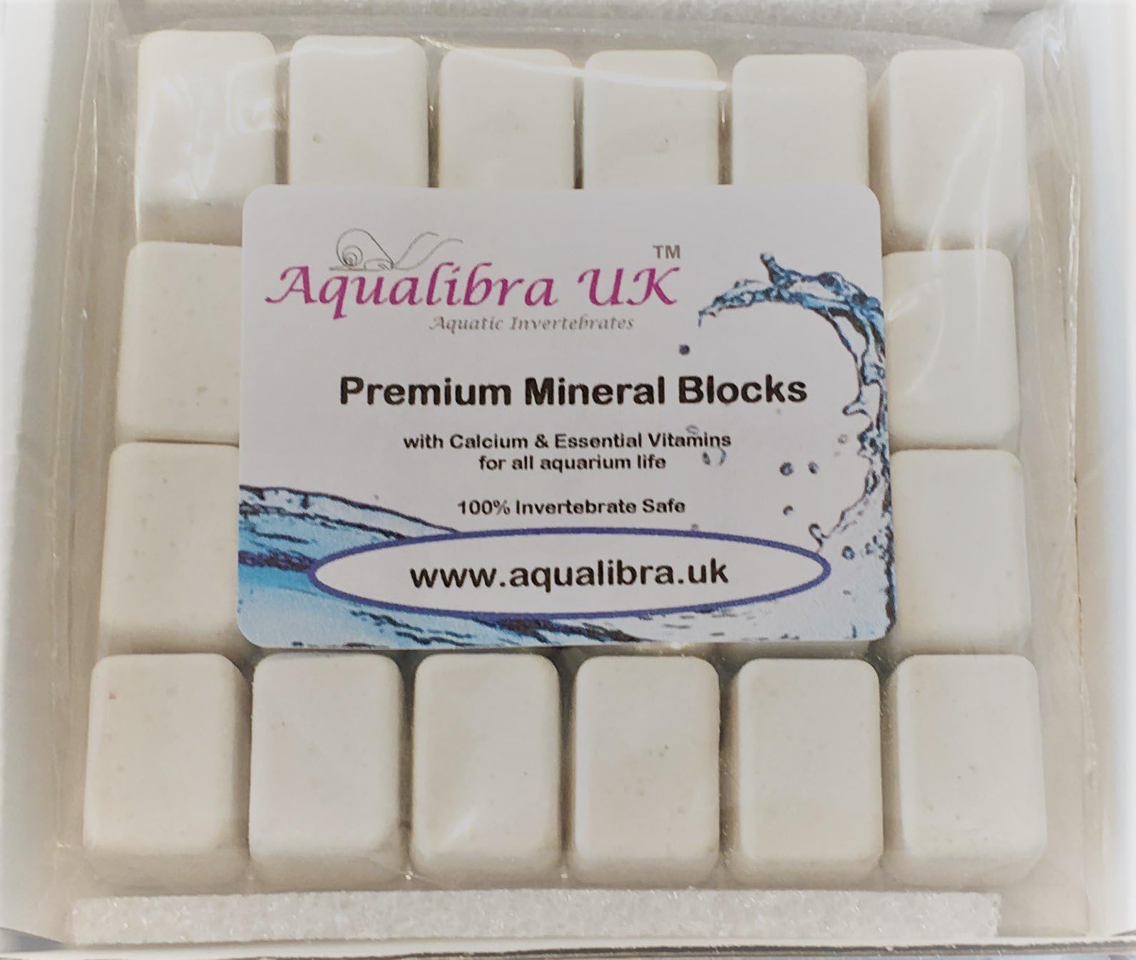 25 x CALCIUM & MINERAL BLOCKS (MINI 4g) for Tropical FISH, INVERTEBRATES and REPTILES