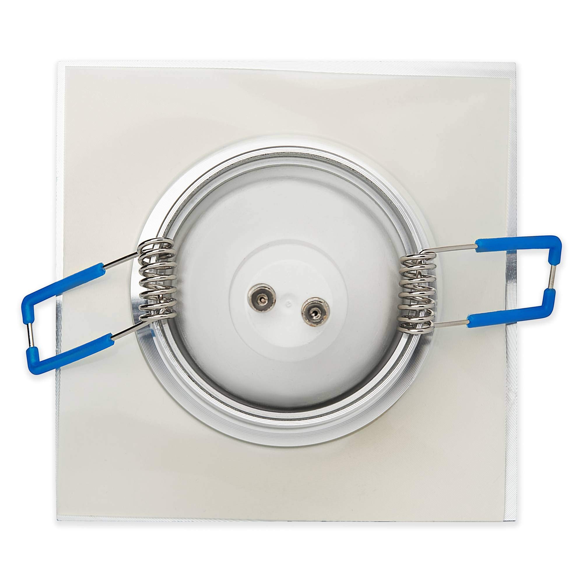 Set di 6 faretti LED da incasso, IP44, argento con taglio fine, 9 Watt, luce bianca calda, 230 V, GU10, faretto da incasso per bagno, doccia, da soffitto, con foro di 60 mm