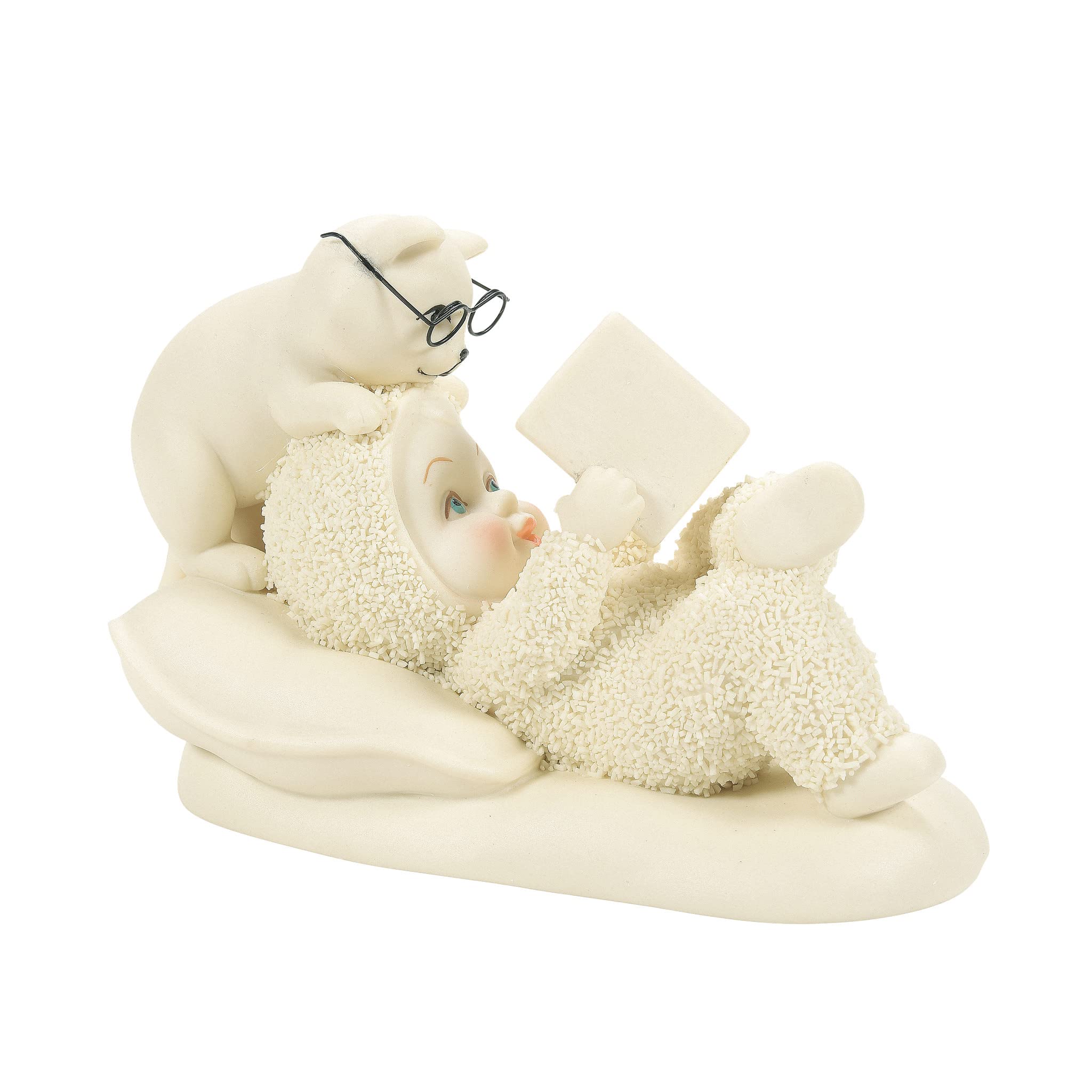 Department 56 Snowbabies Friends and Family World of Wonder Between Covers Figurine, 2.8 Inch, Multicolor