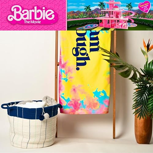 Miniatura 5 de Franco Collectibles Barbie Movie Kenough - Toalla de baño de algodón súper suave, 60 x 30 pulgadas, (producto 100% oficial)