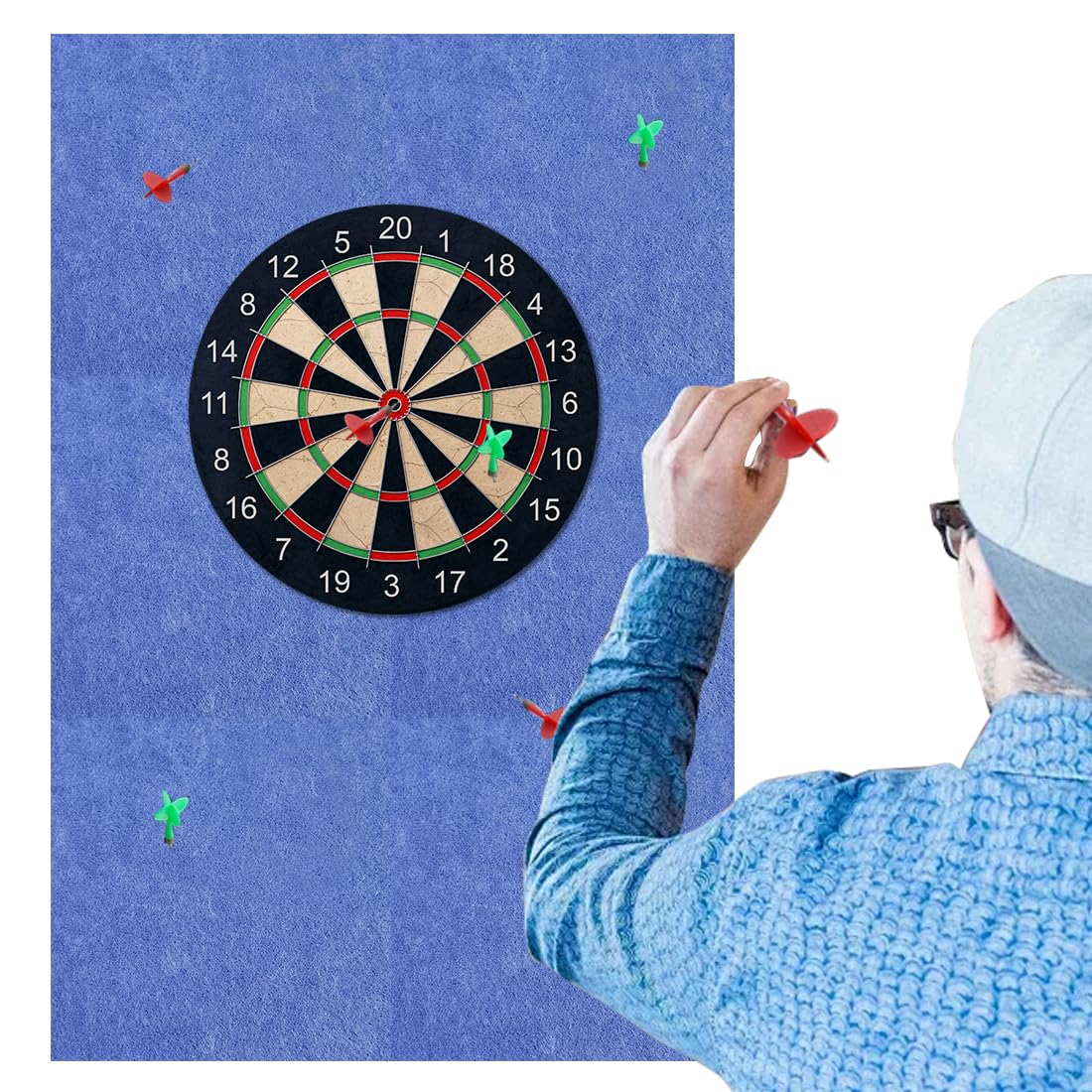 Umllpet Dart Wandschutz, Filz-Dartboard-Wandschutz, Wandschu