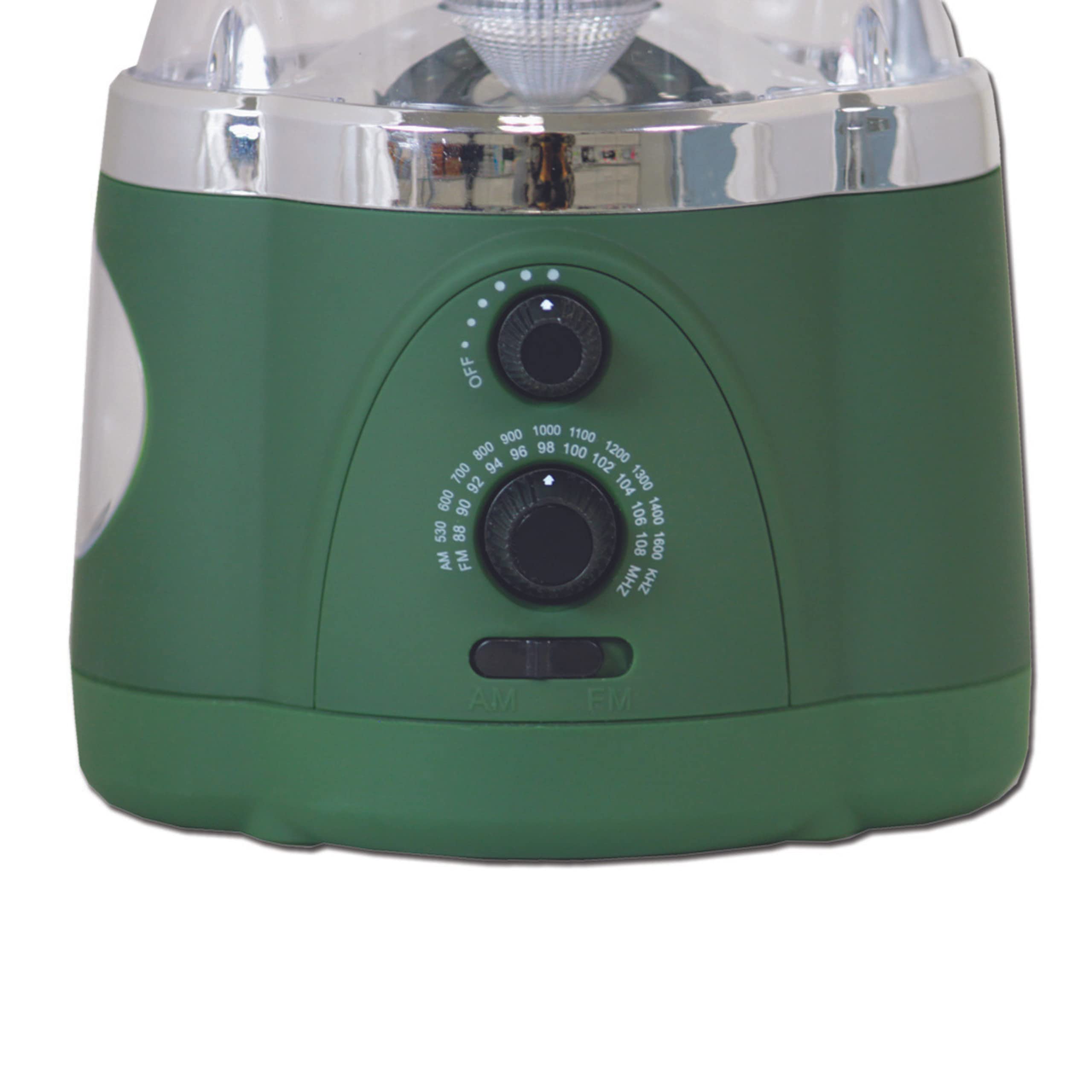 Northpoint Latarnia 12 LED z 4 latarką LED i radiem AM/FM, 190485, zielona, radio