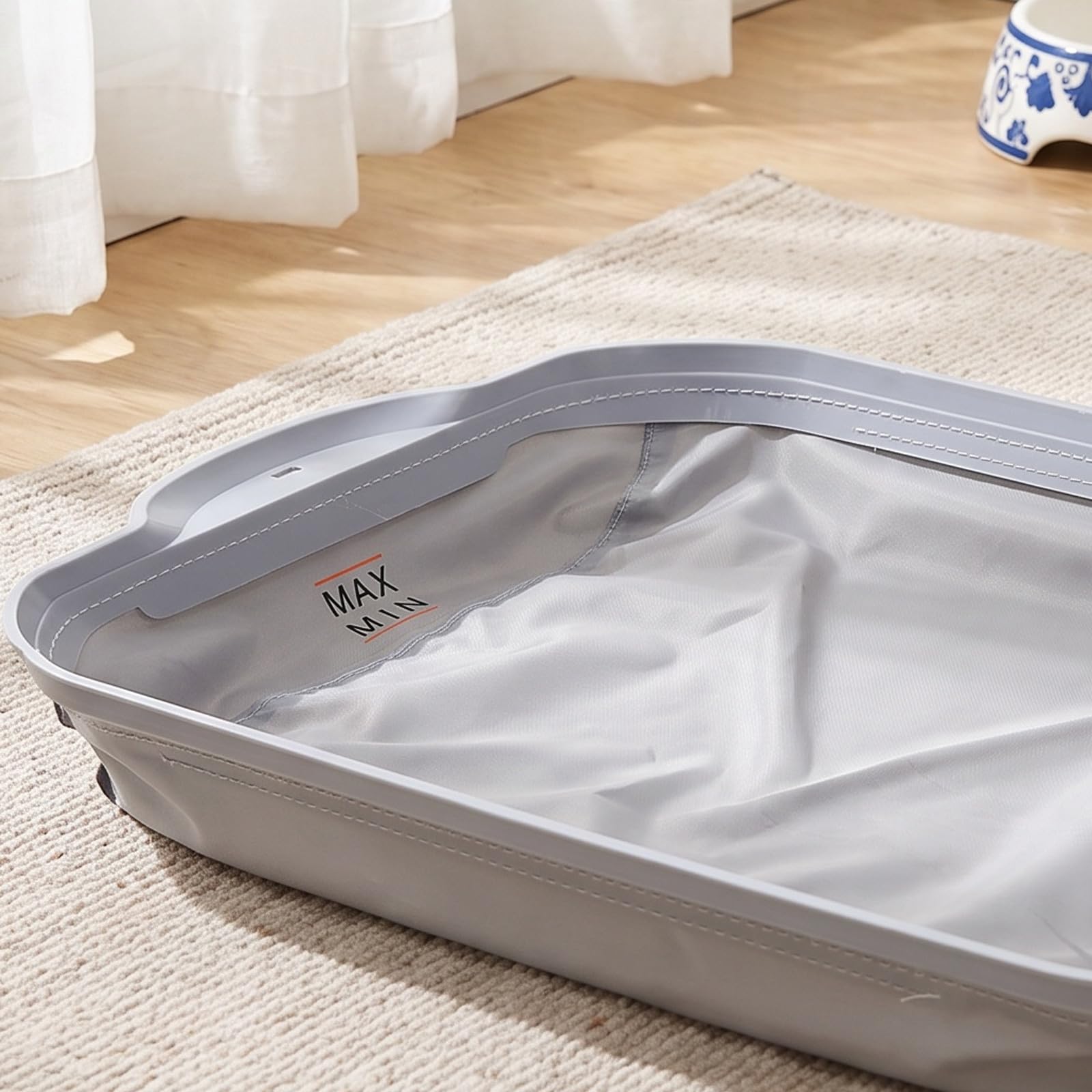 Lurrose Automatische Katzentoilettenauflage: Wasserdichte, auslaufsichere, rutschfeste und kratzfeste Ersatzmatte für Katzentoiletten – leicht zu reinigen, 43 x 34,5 cm