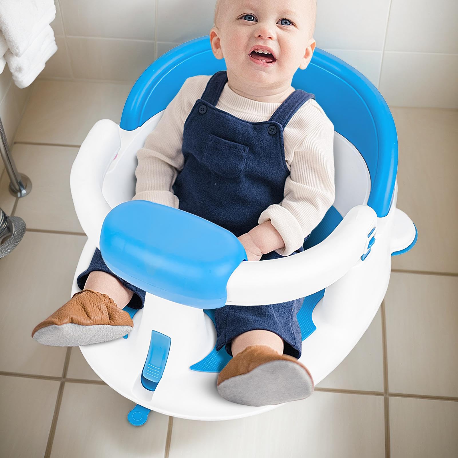 Asientos de baño para bebés sentados, siéntate el asiento de la bañera para