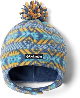 Youth Frosty Trail II Earflap Beanie Boina, Dark Mountain Checkered Peaks, S-M para Niñas