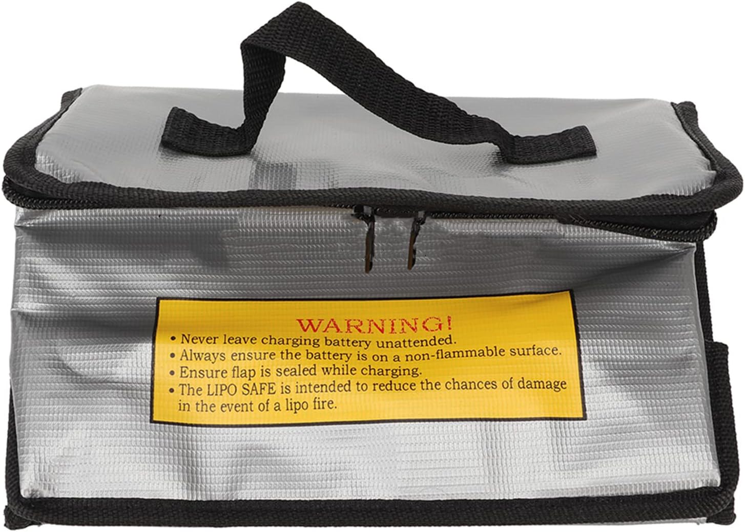 3 Pcs PVC Fiber Battery Safe Bag, Fireproof and Explosionproof, Large Capacity with Zipper for RC Drones and Remote Control