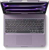 Vista 15 de edaiser Funda de teclado giratoria para Apple iPad mini 6ª 7ª generación a17 Pro, teclado Bluetooth compacto con trackpad retroiluminado RGB