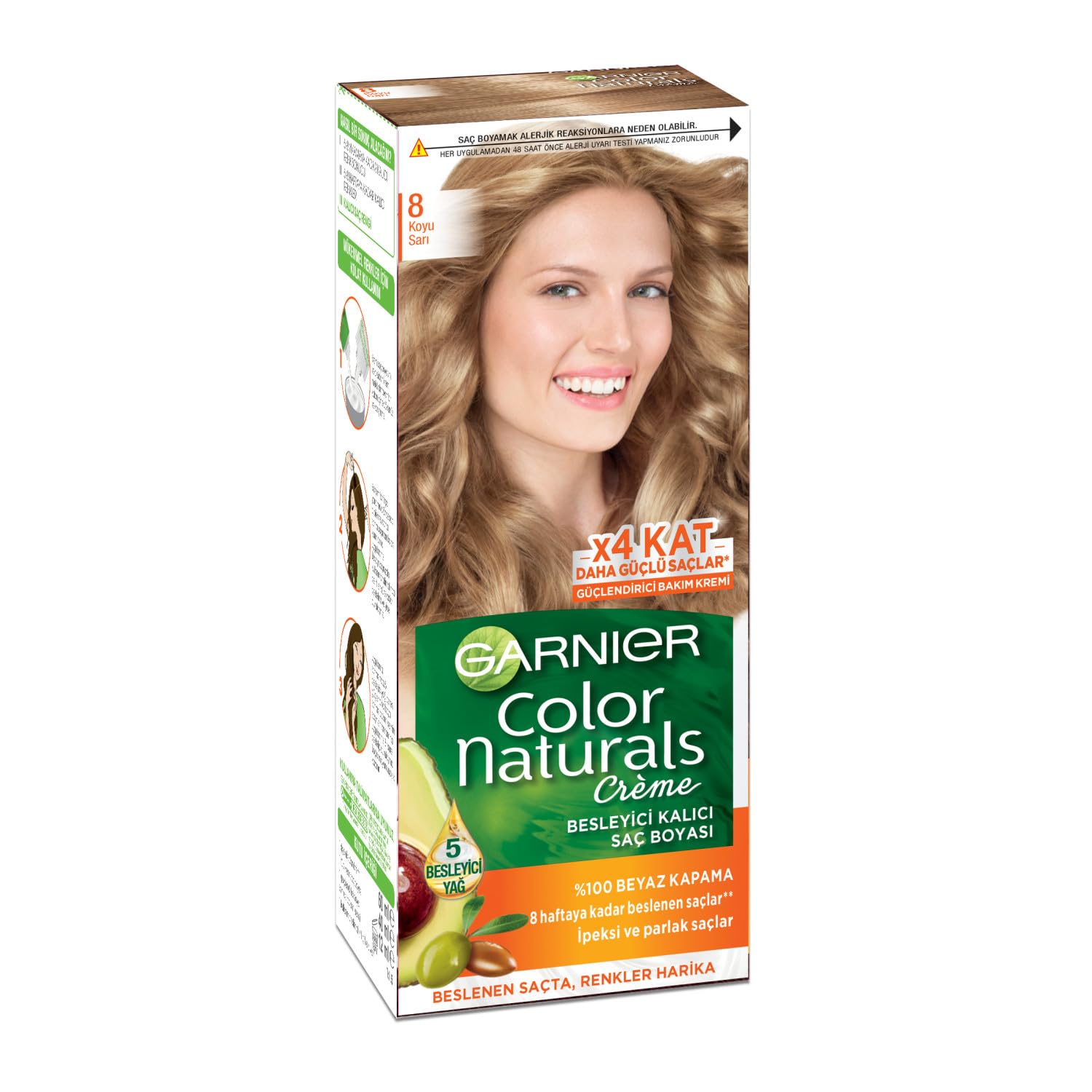 Garnier Color Naturals Saç Boyası 8 Koyu Sarı
