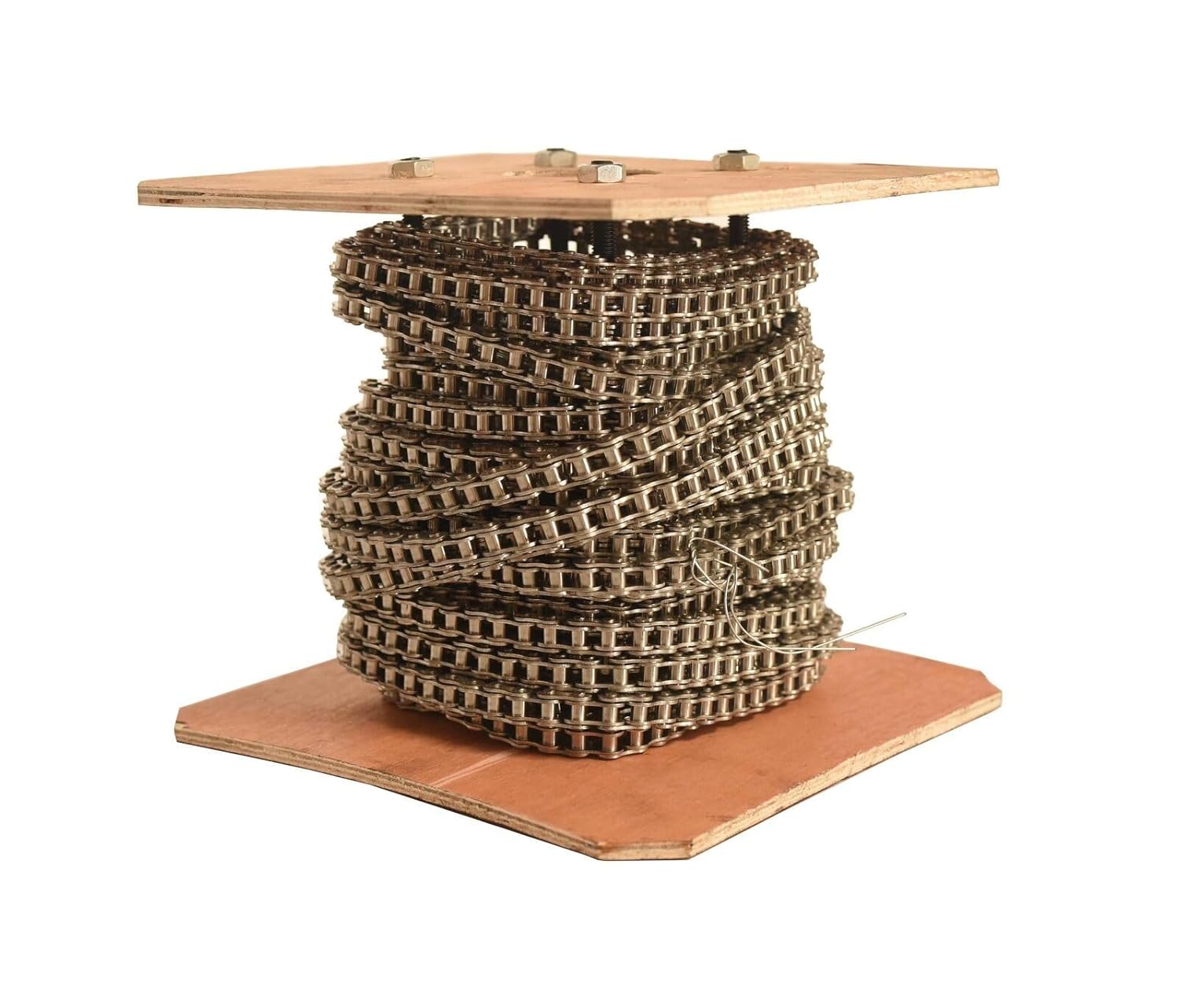 Jeremywell #35SS Stainless Steel Roller Chain 100 Feet + 10 Master Links, Corrosion Resistant