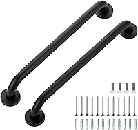 Vista 55 de Barras de agarre para ducha, paquete de 2 asas antideslizantes de ducha de 16 pulgadas para ancianos, barra de seguridad para ducha, barras