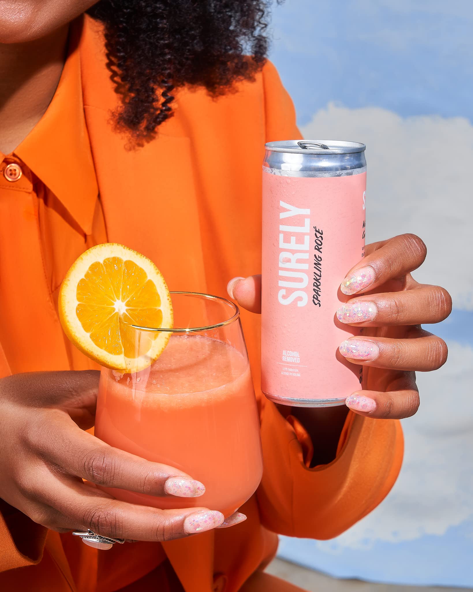 Surely NonAlcoholic Sparkling Rose Cans, World's First Sparkling Wine