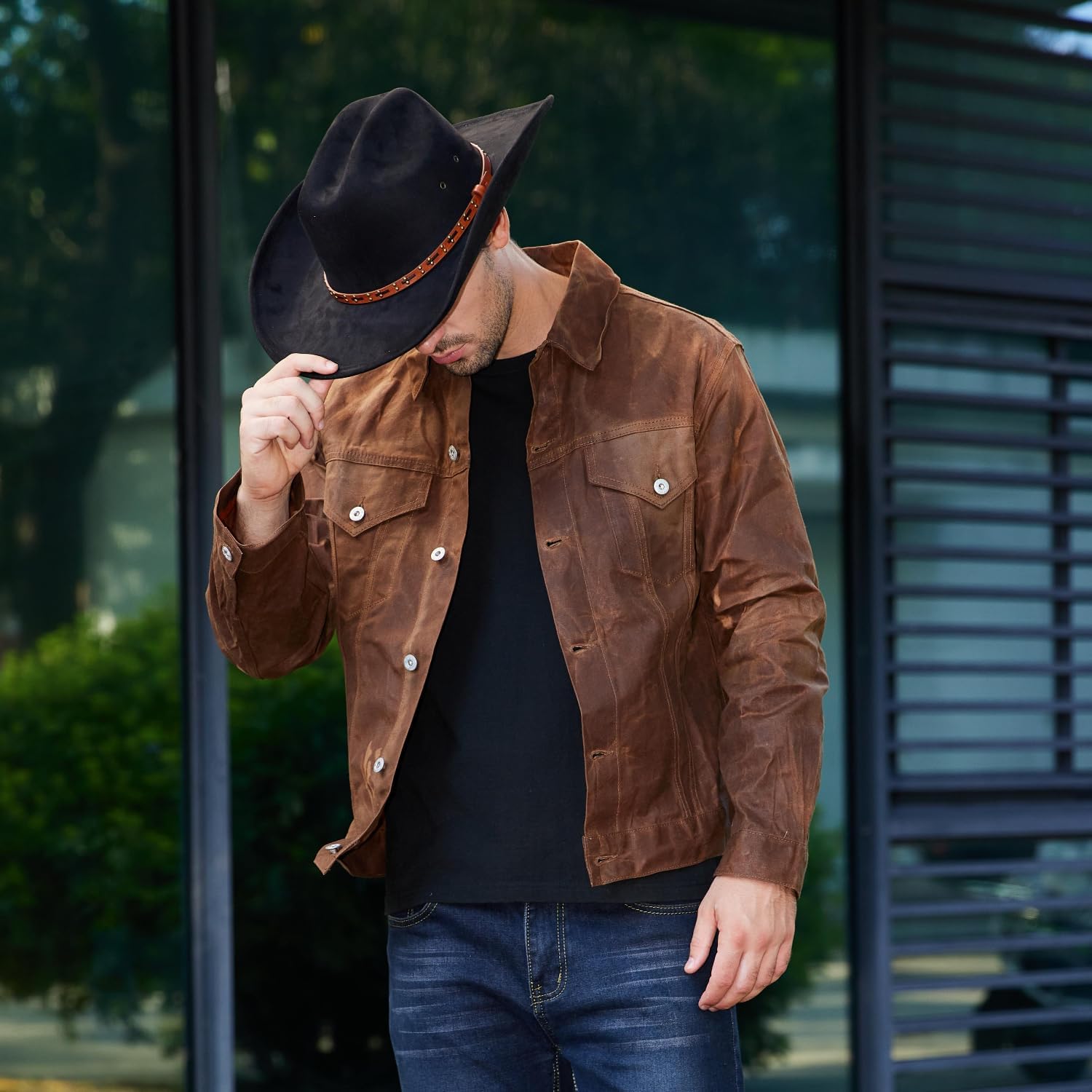 Cowboy Hat for Men and Women - Cattleman Wide Brim Western Cowgirl Hat with Gift Packaging