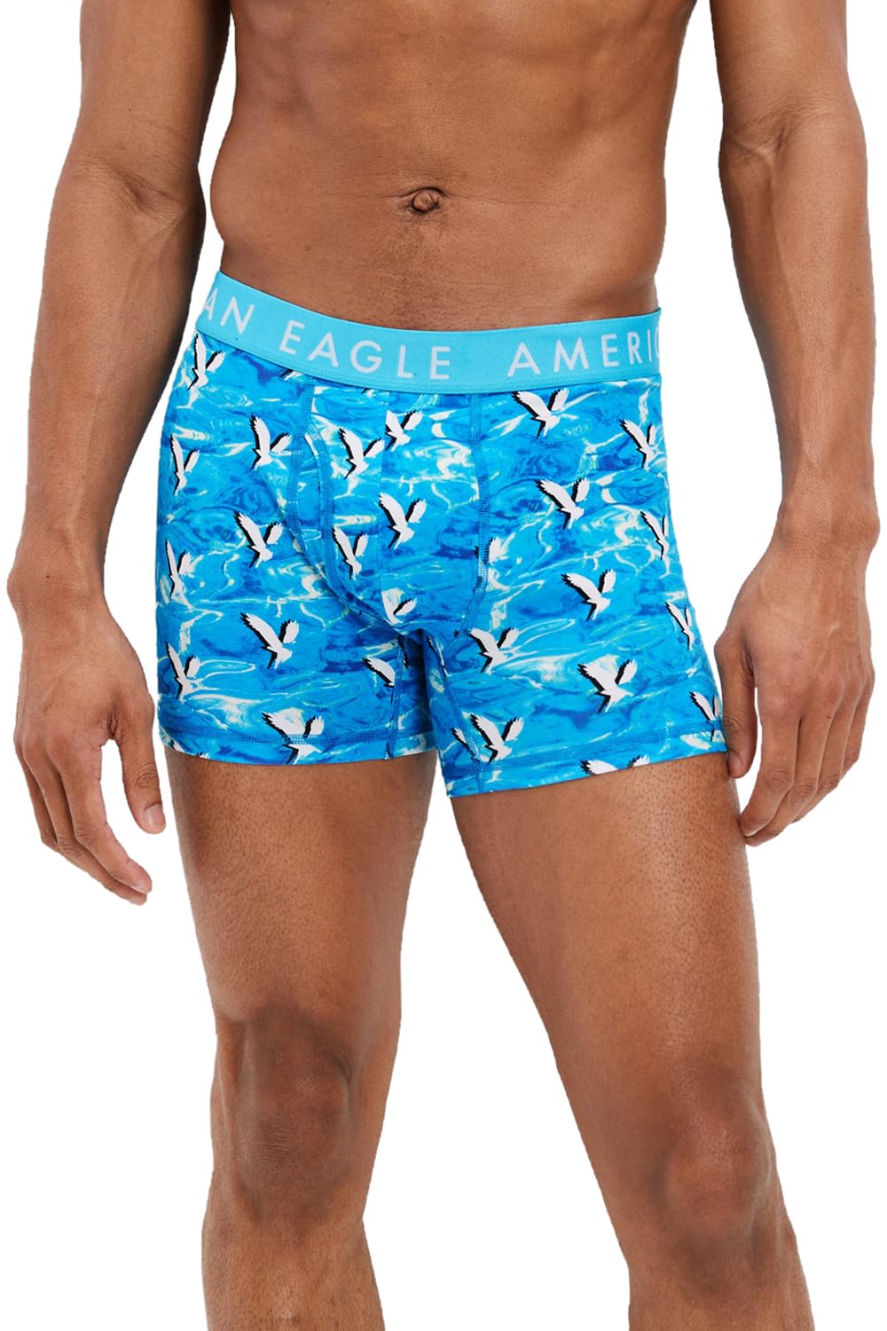 american eagle Men's Cotton Blend Classic Solid Boxer Briefs-picture-13