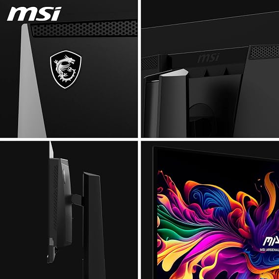 MSI MAG 271QP QD-OLED X28 27-Inch WQHD Gaming Monitor, 2560 x 1440 Quantum Dot Panel, 280Hz, 0.03ms, DisplayHDR True Black 400, HDMI 2.1, DP 1.4a, USB C (15WPD), Tilt/Height Adjustable