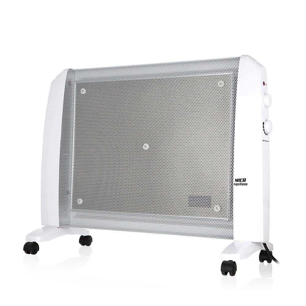 Orbegozo RM 2010 - Radiador de MICA, 2000 W, sistema antivuelco, termostato regulable, no consume oxígeno, protección contra sobrecalentamiento, sin fluido