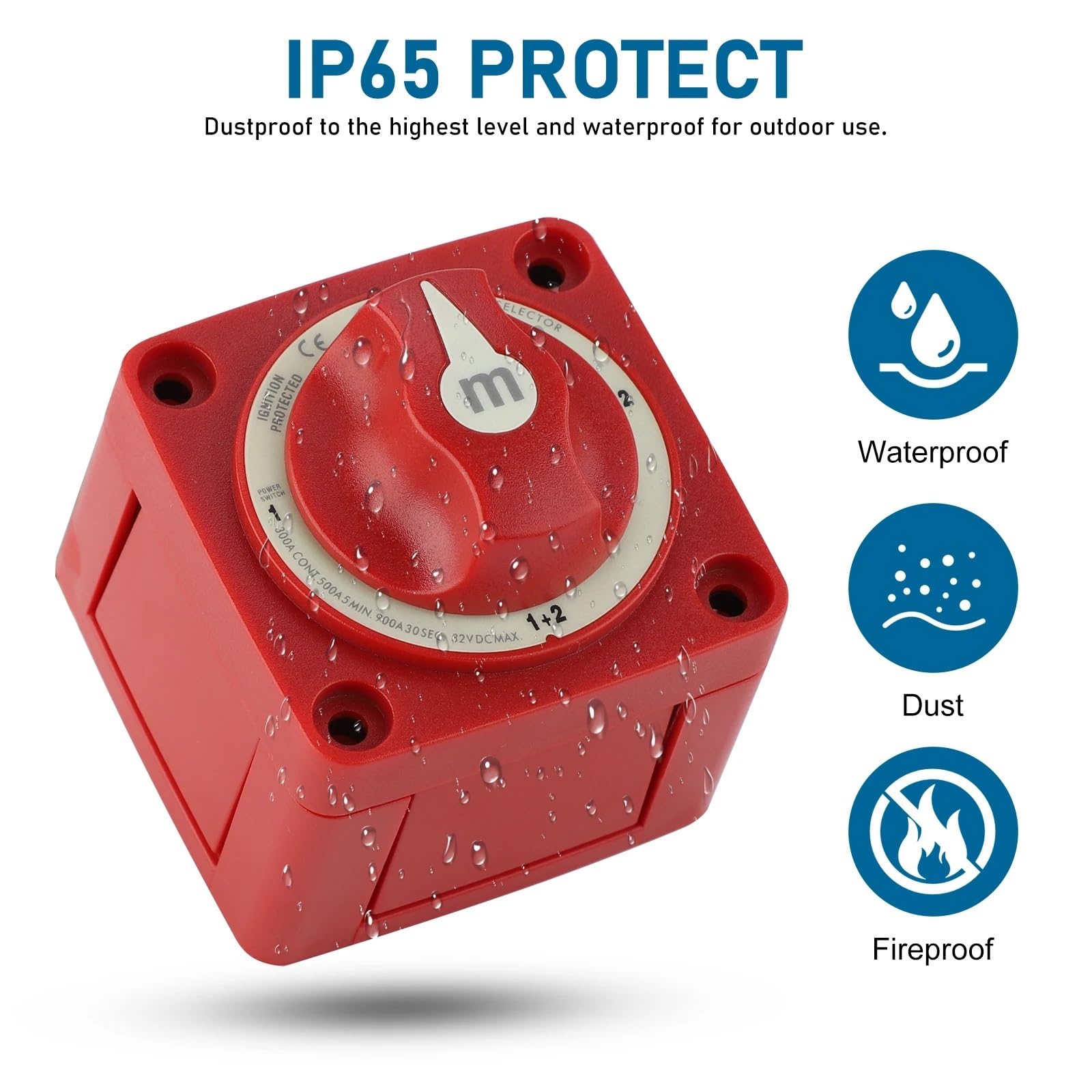 Pasuje do łodzi RV 2 3 4 pozycja wyłącznik masowy akumulatora przecinak pojedynczy podwójny panel sterowania mocą 12-48V 100-300A(Single Circuit)