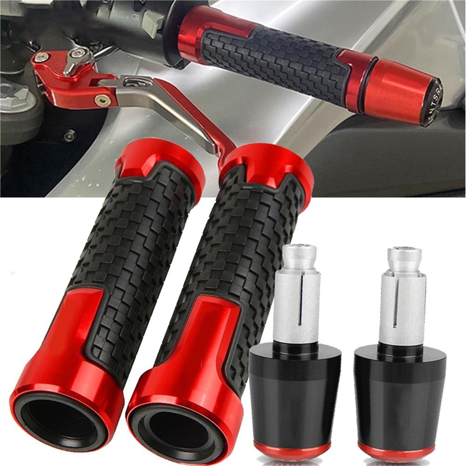 Embouts De Poignées Guidon Moto Anti-Vibrations pour Vulcans650 Vulcan S 650 2015-2022 2023
