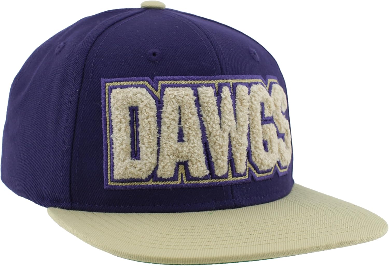 ZHATS NCAA Officially Licensed Adjustable Snapback Hat Flat Bill Z11 Retro Chenille - Image 5