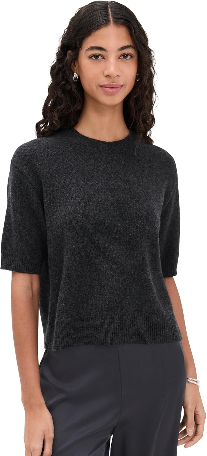 Theory Women's Crop Cashmere Tee