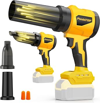 Cordless Leaf Blower for Dewalt 20V Max Battery, 2-IN-1 Handheld Blower & Vacuum for Lawn Care/Leaves/Dust, Brushless 750 CFM, 180 MPH, battery Powered Electric Mini Leaf Blower (Battery Not Included)