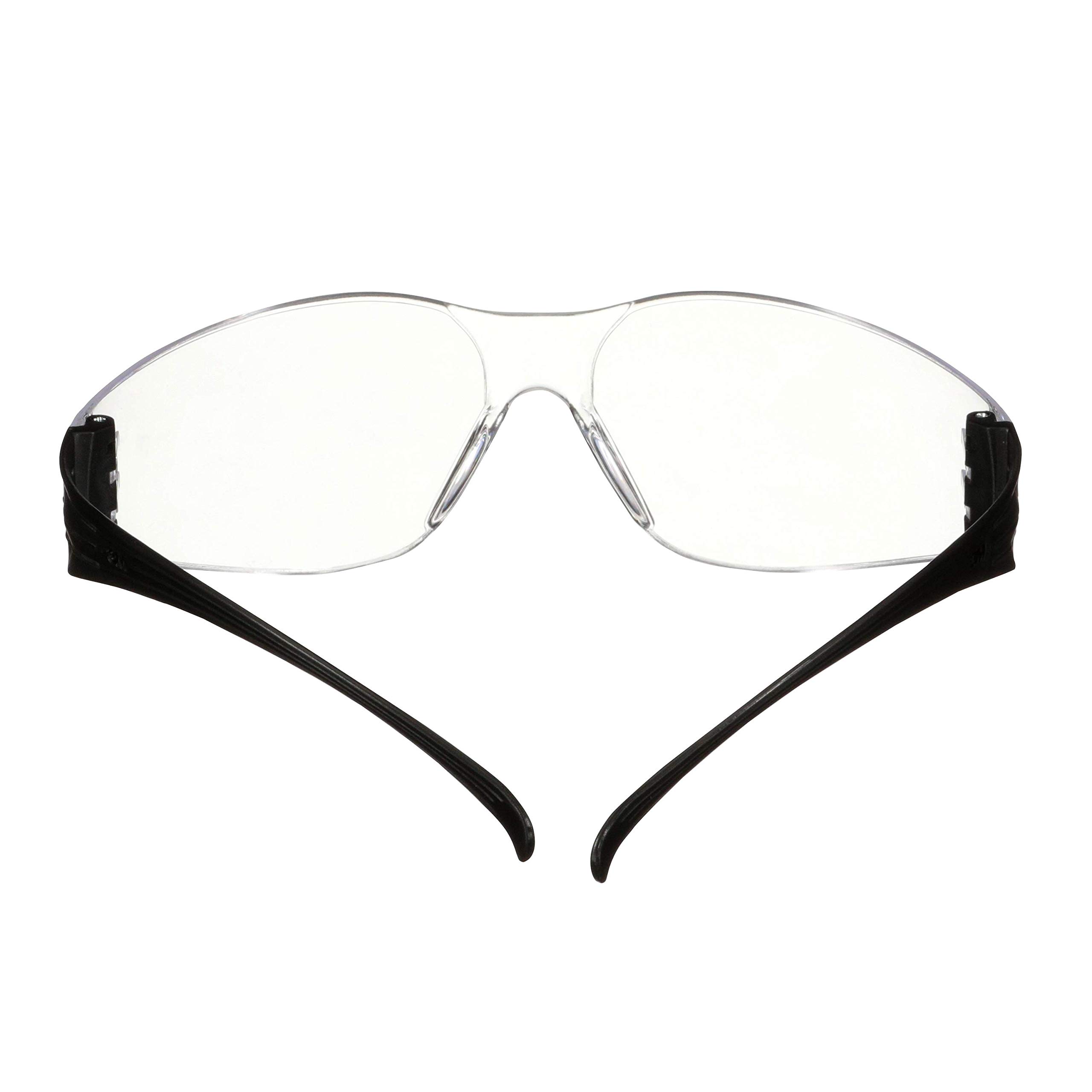 3M SecureFit 100 Lunettes de sécurité, monture noire, antirayure/antibuée, optiques incolores, SF101AF-BLK-EU, 5 paquets
