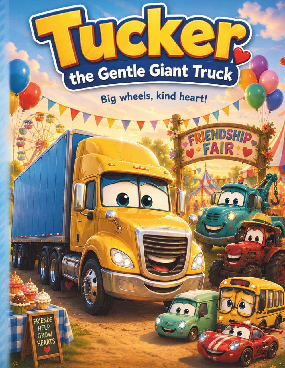 Tucker the Gentle Giant Truck: A Funny and Heartwarming Picture Book About Trucks, Kindness, Teamwork, Patience, and Big Feelings for Kids Ages 4–7 (Tumbleton Truck Adventures)