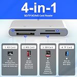 Memory Stick Pro Duo Adapter for Sony Lexar Sandisk - 4-in-1 USB C/Lightning/USB-A to SD/TF/XD/Memory Stick Pro Duo Mark2 Reader, OTG Adapter Digital Camera Card Reader for iPhone/Android/Mac/PC/Pad