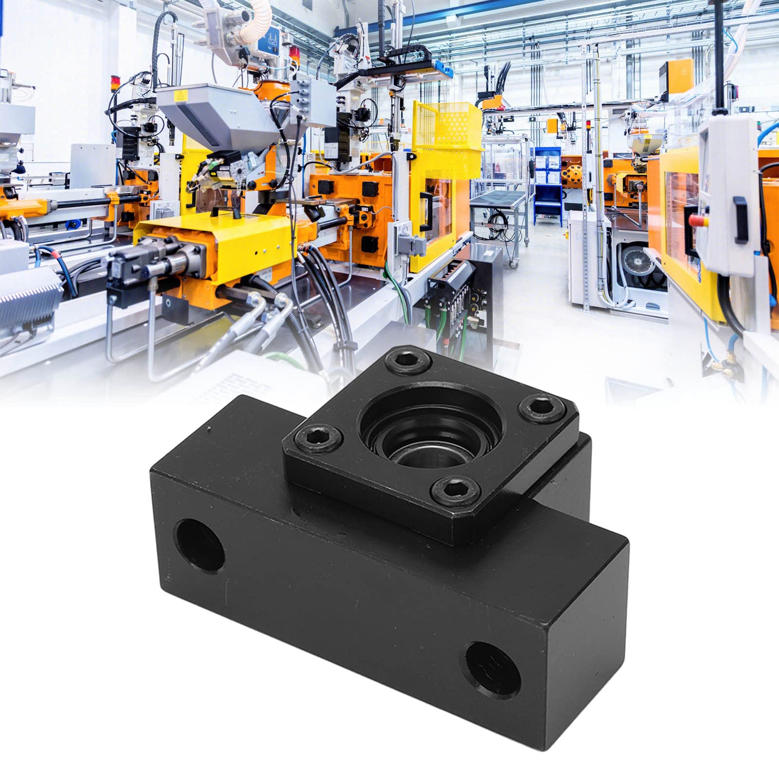 Leapiture Ball Screw End Support EK10 Ballscrew Bearing Block Set Kit Sturdy High Rigidity for SFU1604 SFU1605 SFU1610