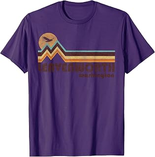 Leavenworth Washington 70s 80s Retro Style Vintage Souvenir T-Shirt