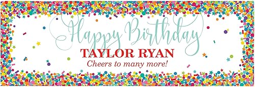 Miniatura 40 de Let's Make Memories Cartel personalizado de feliz cumpleaños, pancarta de celebración personalizada, decoraciones de fiesta, vinilo para interiores