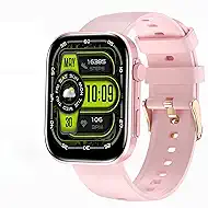 BRIBEJAT Smart Watches for Women, 2.01" HD Android Touchscreen with Heart Rate/SpO2/Sleep Monitor, Make/Answer Calls, 123 Sports Modes, IP68 Waterproof Fitness Watch for iPhone Compatible (Pink)