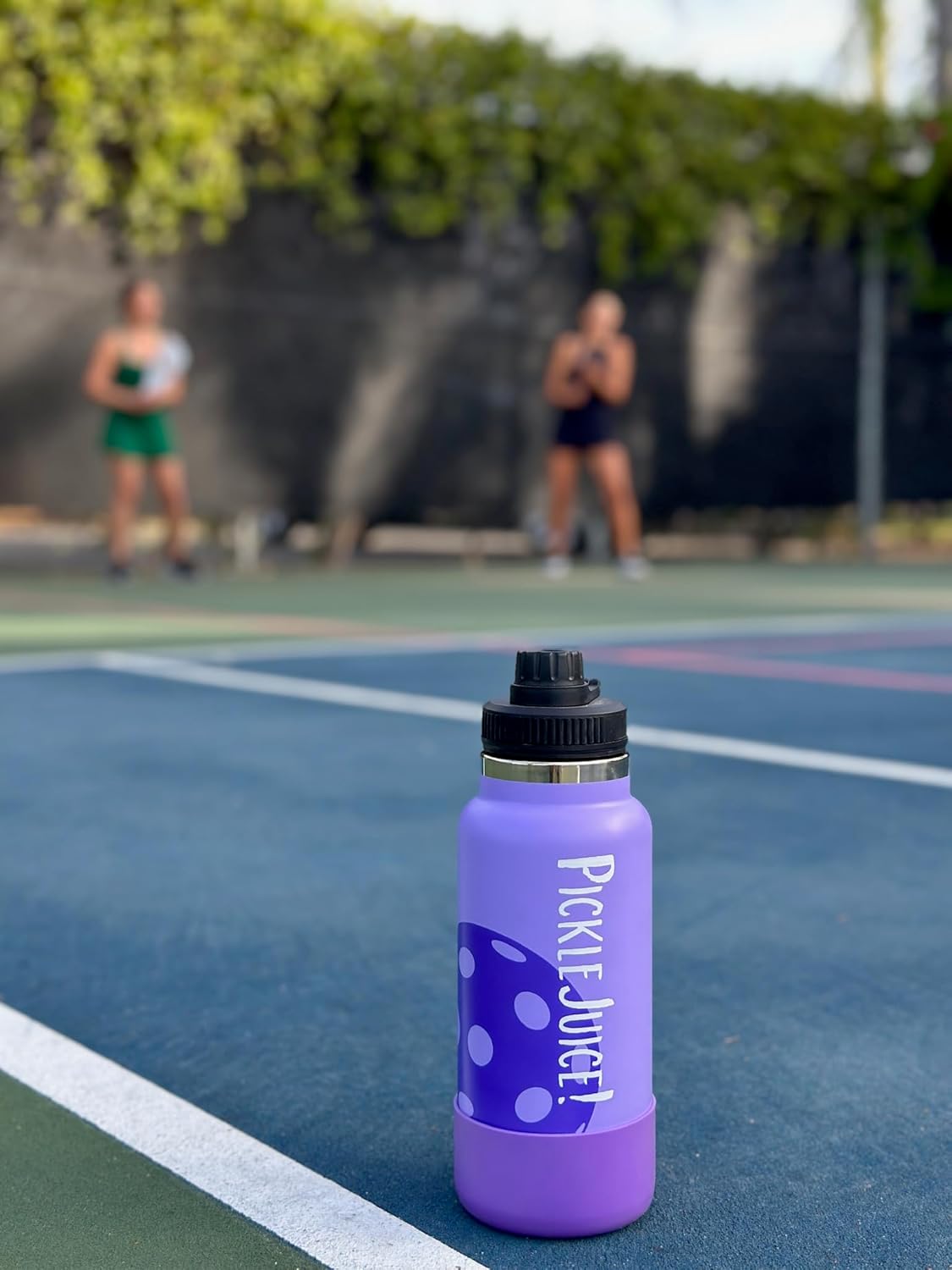 Maui Pickleball Co.™ Pickleball Water Bottle 32oz Insulated Stainless Steel Water Bottle PickleBall Accessories Pickleball Gifts SWIG Lid with Carry Handle - Image 2