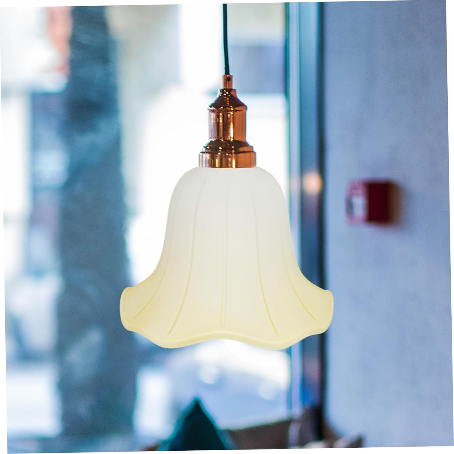 MERRYHAPY E27 Glass Lamp Shade Replacement for Pendant Lamp Shade Chandelier Light Covers Vanity Light