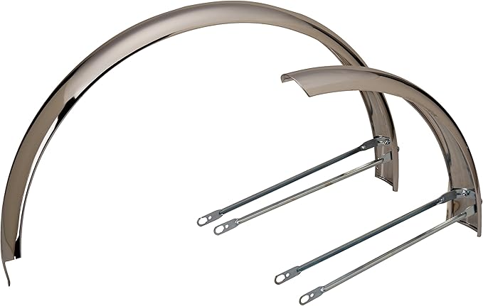 chrome bike fenders