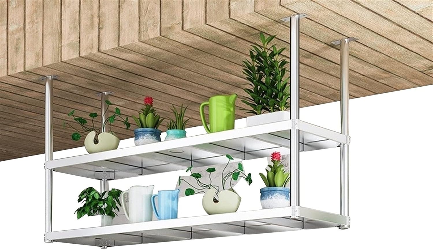 Tavan Paslanmaz Çelik Raf, Endüstriyel Asma Yüzer Raflar, Mutfak Bar